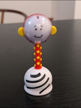 SmartNoggin Nogginstik Multicolor Spinner Rattle Baby Toy Light 0-12 Months